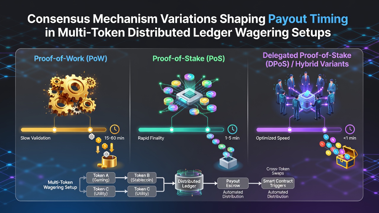 Darstellung verschiedener Konsensalgorithmen in verteilten Ledger-Systemen mit Fokus auf Transaktionsverarbeitung