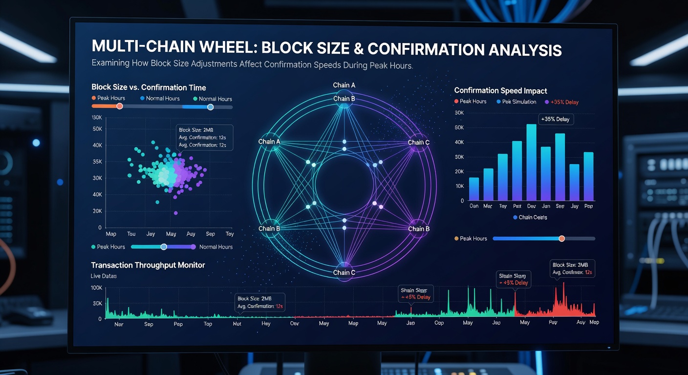 Analyse von Transaktionsbestätigungszeiten in Multi-Chain-Netzwerken während Spitzenlast