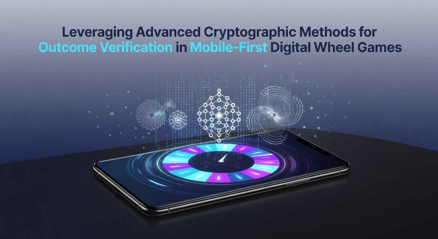 Illustration fortschrittlicher kryptografischer Techniken für mobile Wheel-Spiele mit Blockchain-Elementen und Hash-Verifikation
